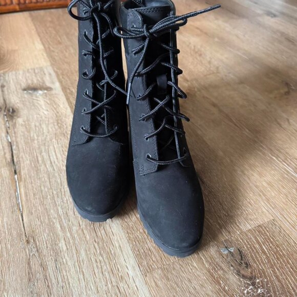 Timberland Black Women's Allington Mid Lace-Up Boot Size 6 - Picture 4 of 6